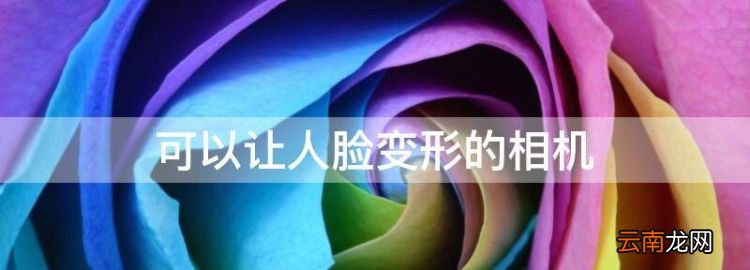 可以让人脸变形的相机，人脸变化过程软件抖音