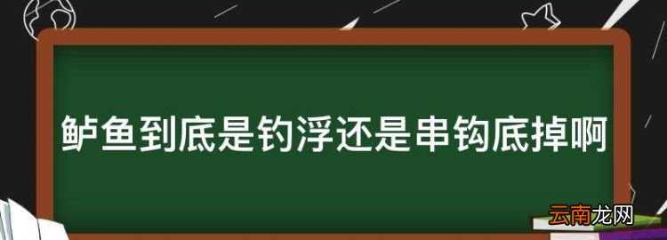 手竿钓鲈鱼钓底还是钓浮，鲈鱼到底是钓浮还是串钩底掉