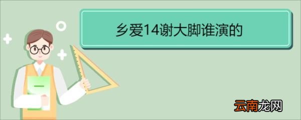 乡爱14谢大脚谁演的 《乡村爱情14》剧情介绍