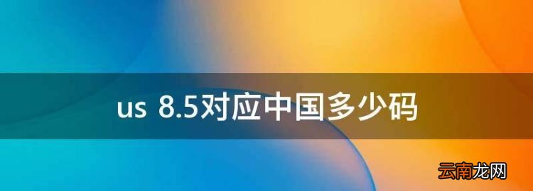 us 8.5对应中国多少码，美国鞋子尺码和中国尺码对照表图