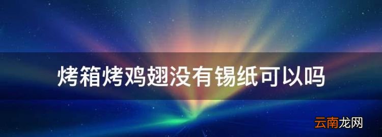 烤箱烤鸡翅没有锡纸可以