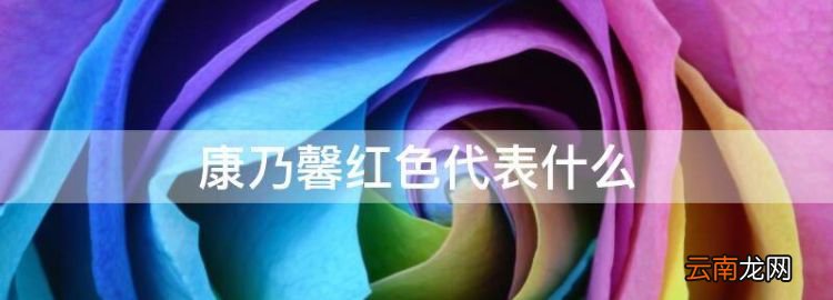 康乃馨红色代表什么