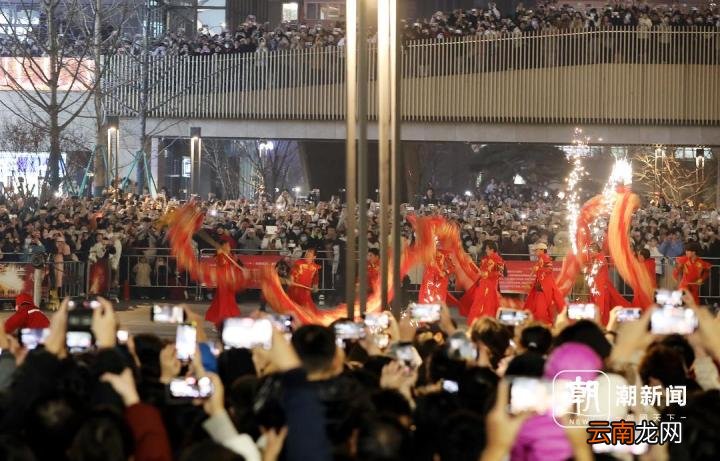 杭州上演“火树银花” 市民喜迎新年